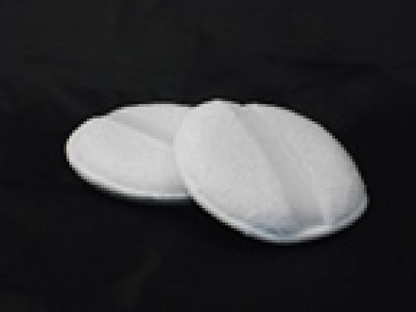 Microfibre White Polish Pad with Elastic