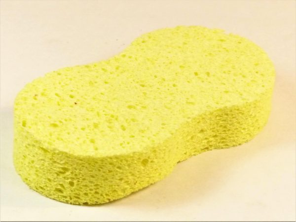 Cellulose polish sponge yellow