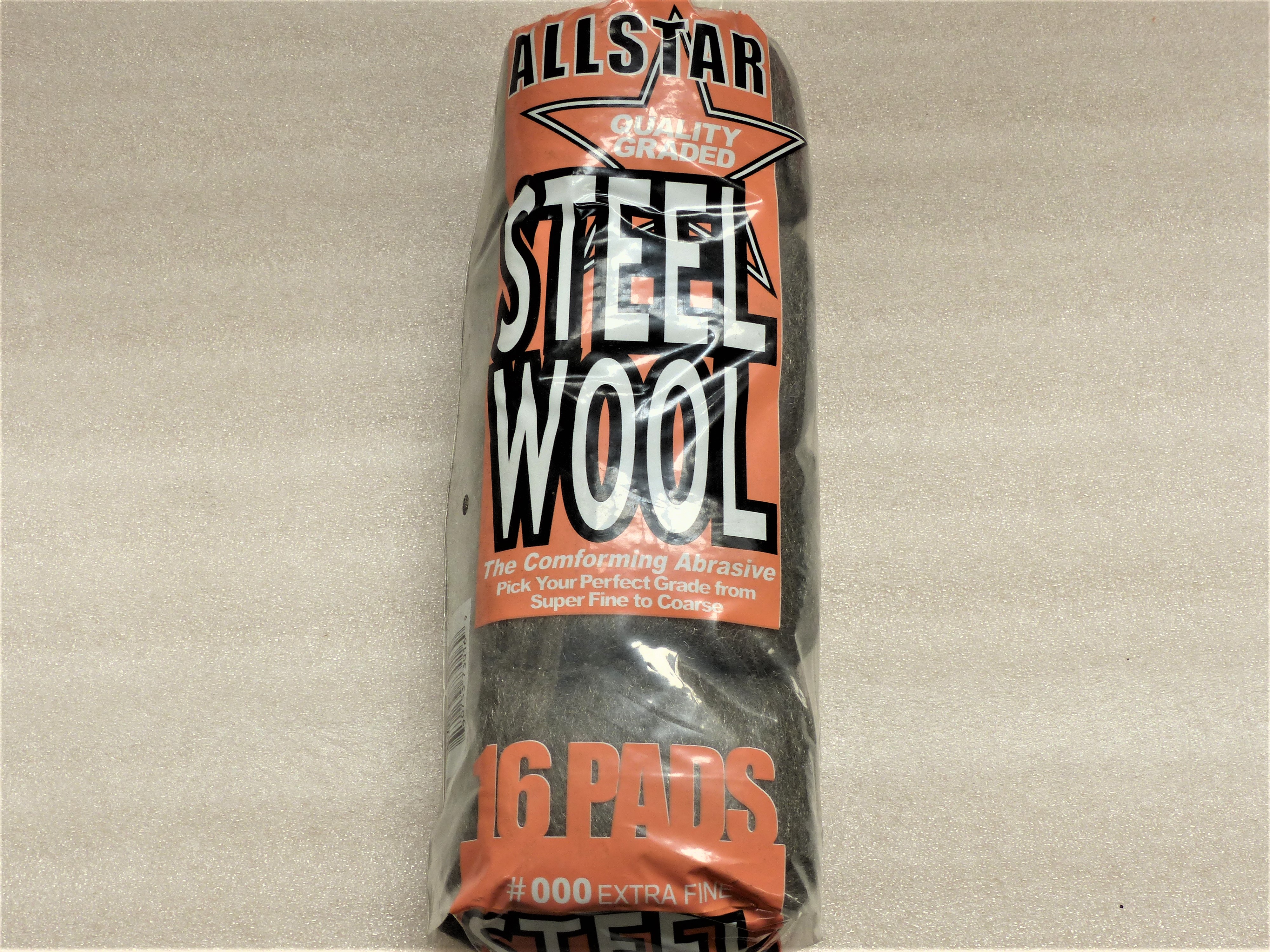 Medium Fine Steel Wool Pads – 12-Pack #0 Grade For Cleaning & Polishing