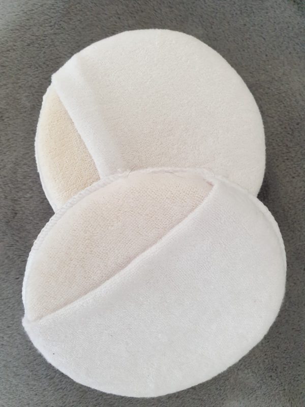 Wax applicator cotton circular white with pocket