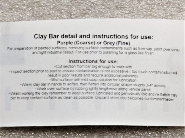 Labels for clay bars