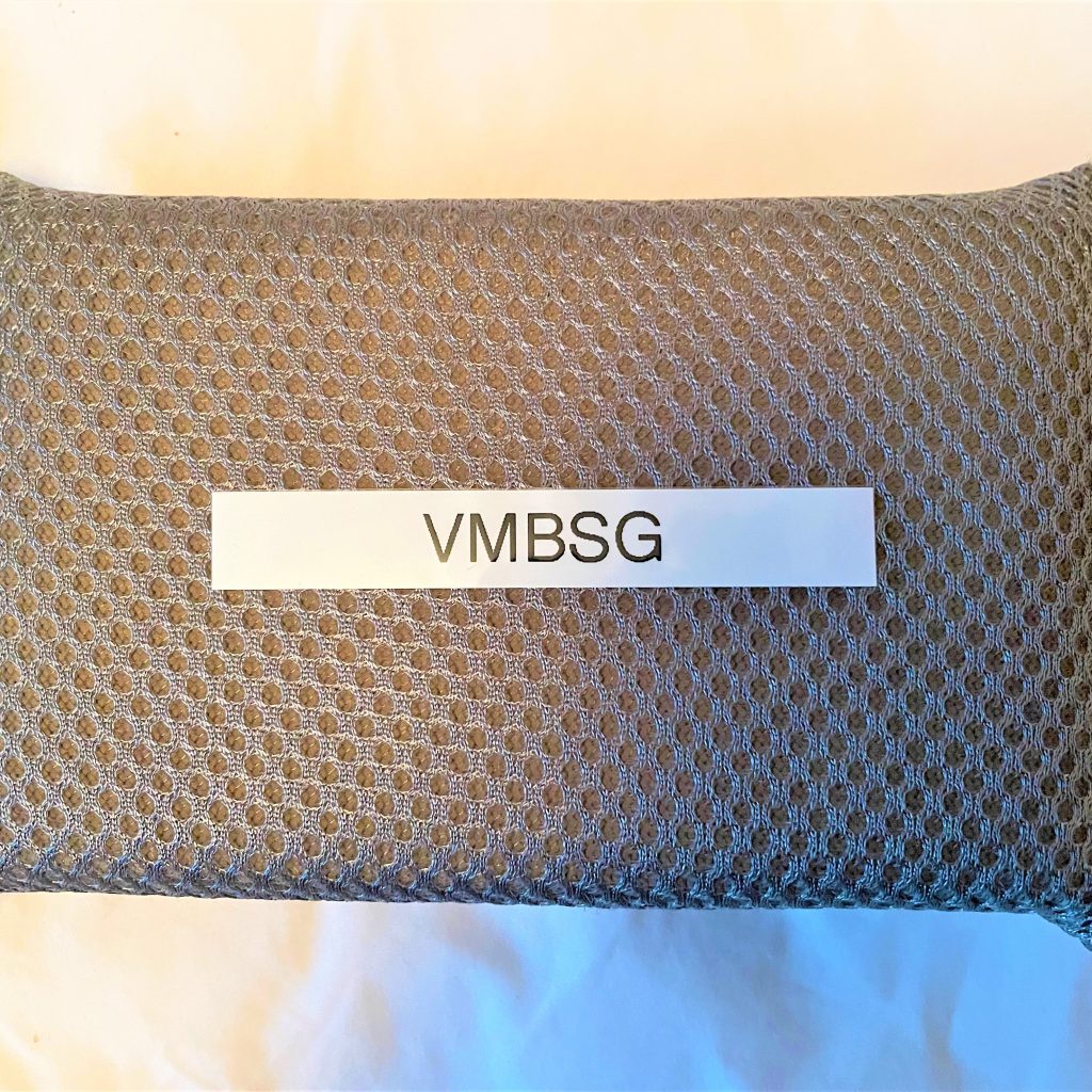 Bug sponge grey pillow with heavy duty mesh